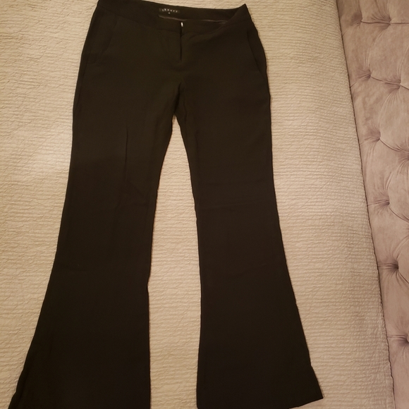 Theory black light flare pants, light, size 8 - Picture 1 of 4
